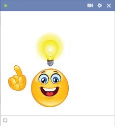 Facebook Smiley Having An Idea