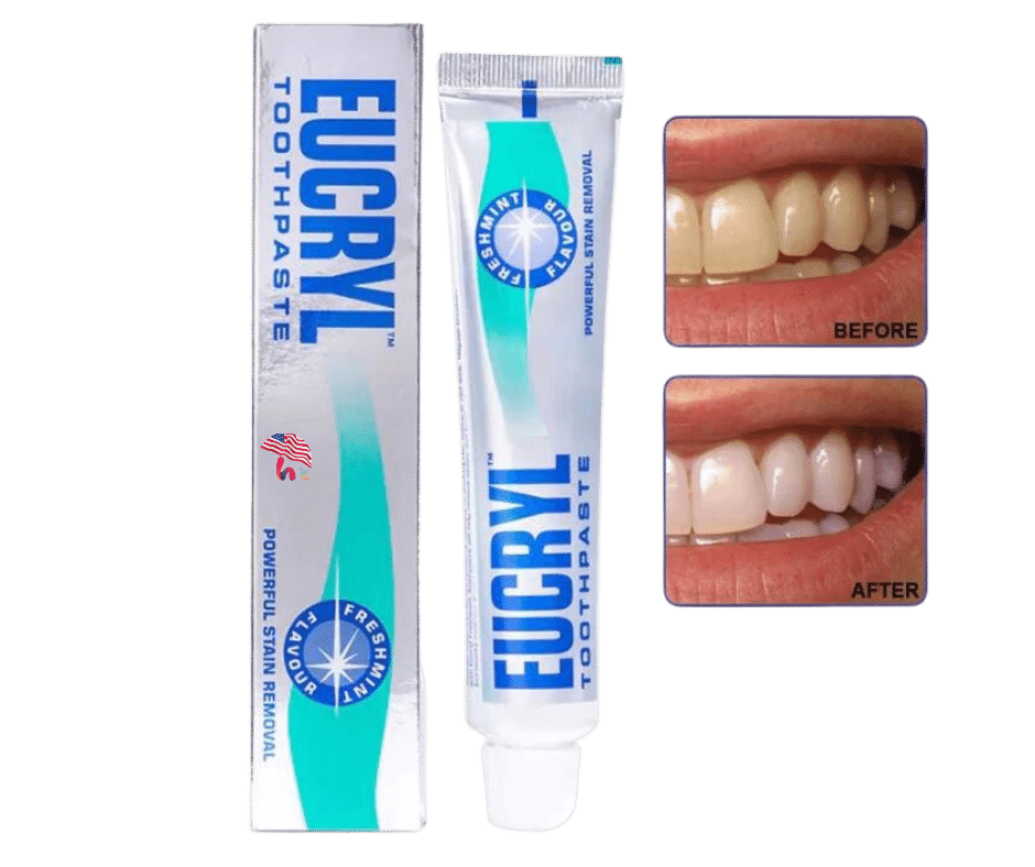 Kem đánh răng trắng răng EUCRYL nội địa Mỹ nổi tiếng
