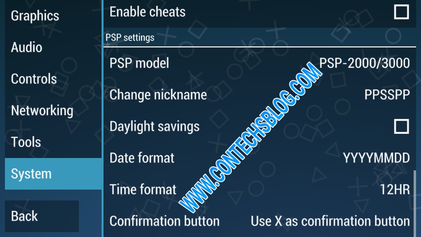 Ppsspp settings