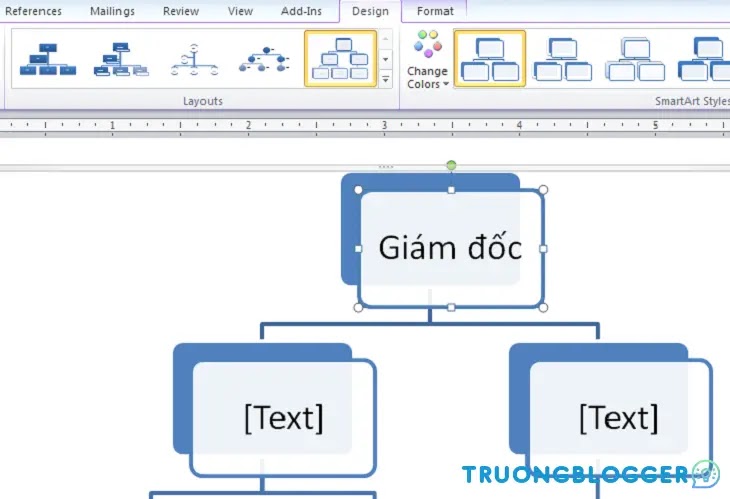 Hướng dẫn cách vẽ sơ đồ cấu trúc tổ chức trong Word