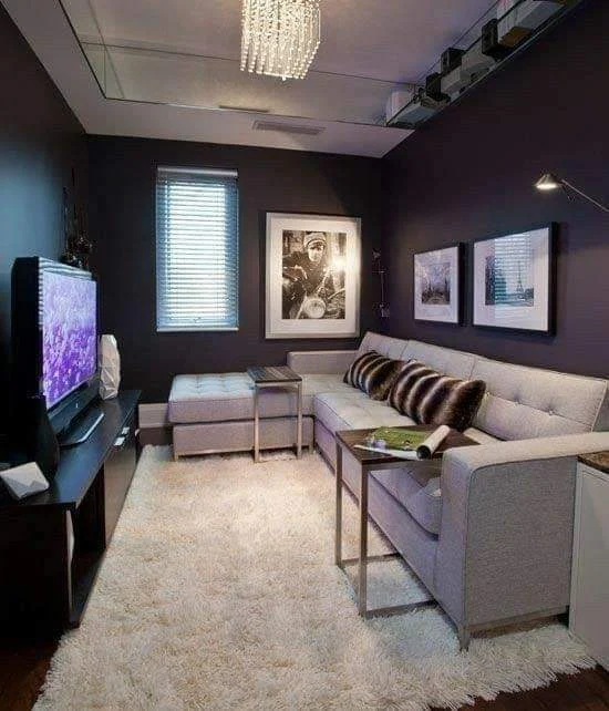 contoh ruang TV minimalis modern