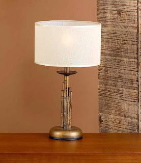 lampara de mesa colonial, lampara de mesa dorada, lampara para mesa