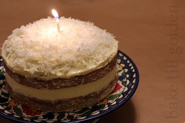Coconut Banana Ginger Birthday Cake - BTG-008