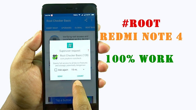 Cara Root dan Pasang TWRP di Redmi Note 4