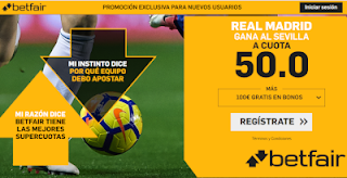 betfair supercuota Real Madrid gana Sevilla 19 enero 2019