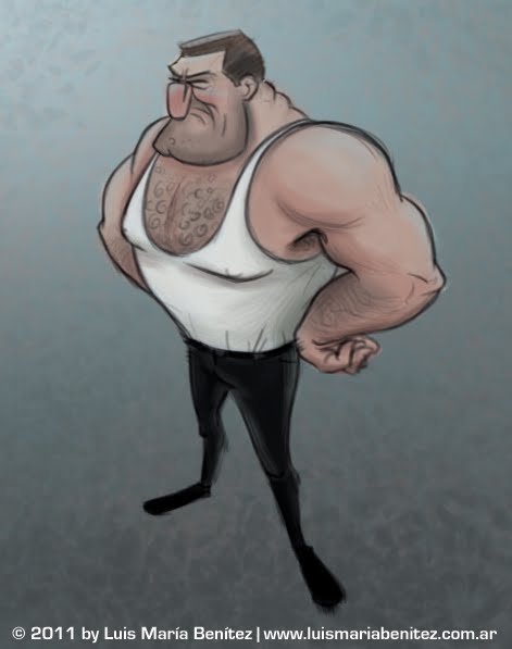 a good guy / un buen tipo illlustration © Luis María Benítez