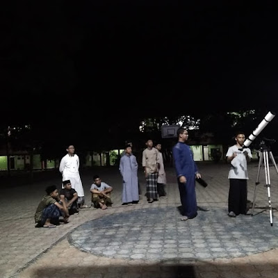Observasi Gerhana Bulan Parsial oleh Tim BHR (Badan Hisab dan Rukyat) RIAB (Rabu, 17 Juli 2019)