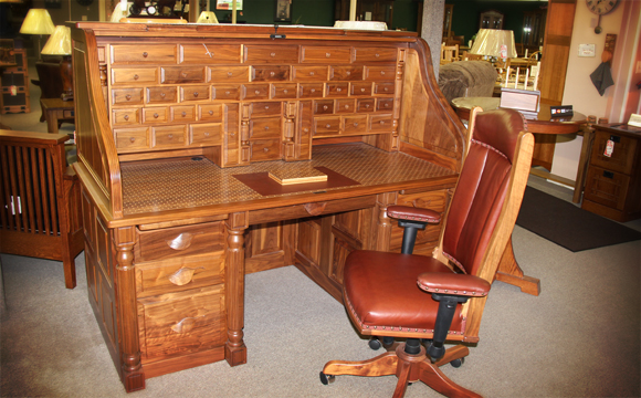 Amish Roll Top Desk