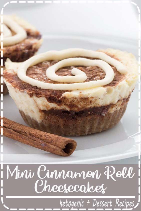 Looking for a fun mini cheesecake recipe? These little keto cinnamon roll cheesecakes are easy to make and absolutely delicious! And the individual servings allow for perfect portion control.