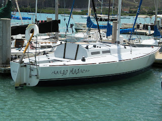 Mango Madness J30 Sailboat: Putting old traveler back on
