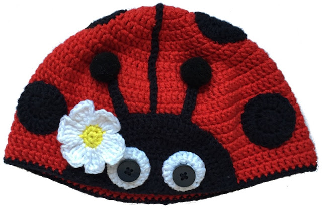 Gorro mariquita a Crochet