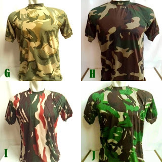 KAOS ARMY Loreng Oblong Militer