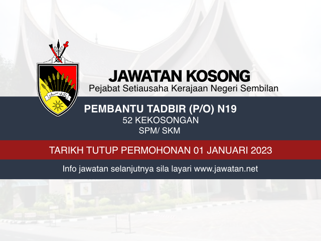 Jawatan Kosong SUK Negeri Sembilan 2023