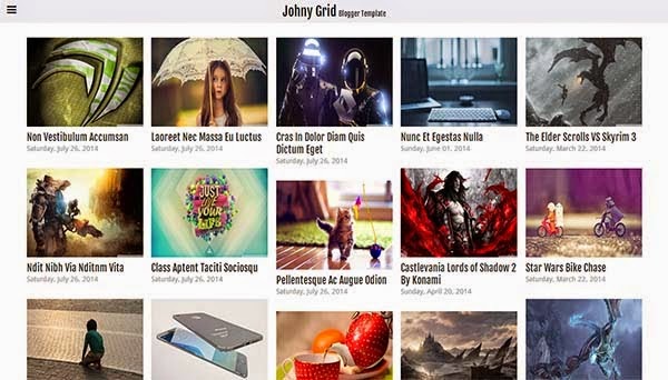 Johny Grid Responsive Blogger Template