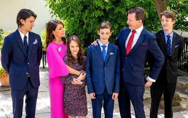 Crown Princess Mary in Zimmermann. Princess Marie in Armani. Countess Athena in Mango. Princess Isabella in Scanlan Theodore