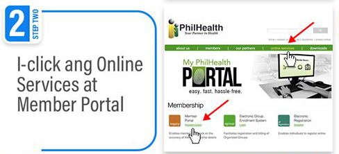 Step 2 to Pay PhilHealth Contributions Online