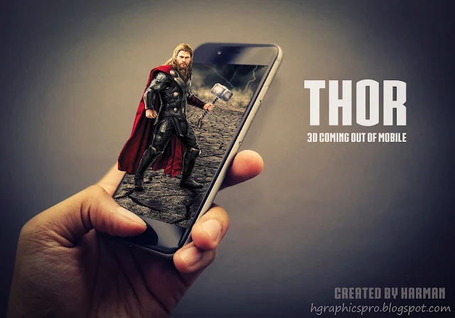 Thor 3d Coming out of mobile