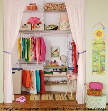 CLOSET PARA NIÑAS - GIRLS by artesydisenos.blogspot.com