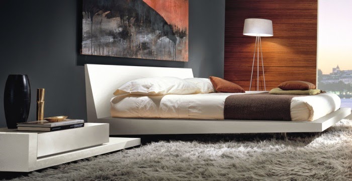 Modern minimalist style bedroom interior design