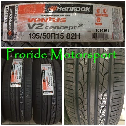 Pro-ride Motorsports: Hankook Ventus V2 Concept 2 195/50/15