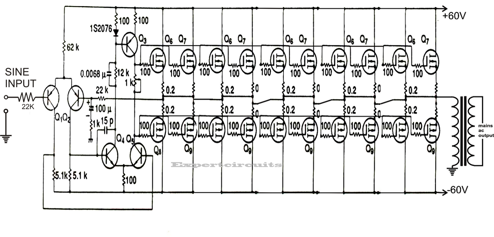 Pure Sine Wave Inverter Circuit - 1kva 1000 Watts Pure Sine Wave Inverter Circuit - Pure Sine Wave Inverter Circuit