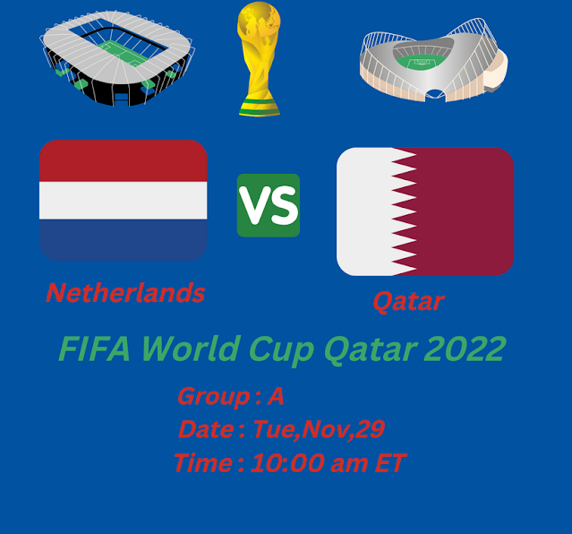 Netherlands vs Qatar Live Streaming Free FIFA World Cup 2022 Online iptv channel