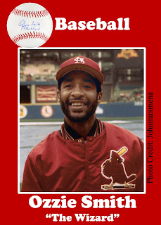 Baseball Card for Ozzie Smith