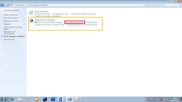Cara Megubah Bahasa di Komputer / Laptop