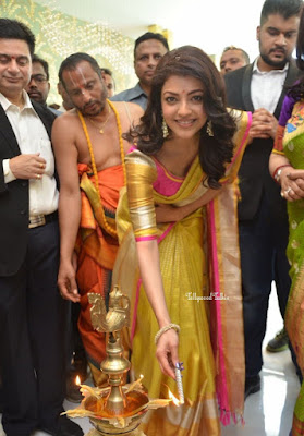 Kajal-Agarwal-Shares-pic-at-Trisha-Designer-Store-Andhra-Talkies