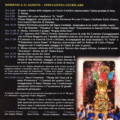 programma grande festa estiva sant'antonio abate aci sant'antonio