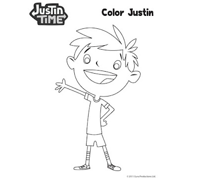 Hora do Justin – Desenhos para Colorir e Imprimir