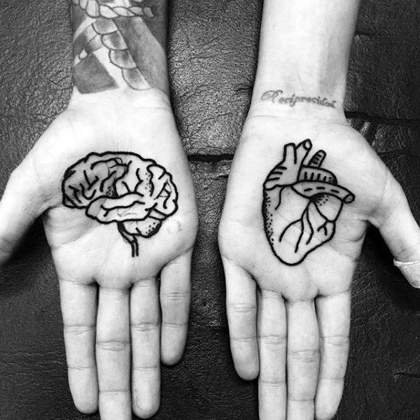 Tatuagem na palma da mão - 46 ideias masculinas