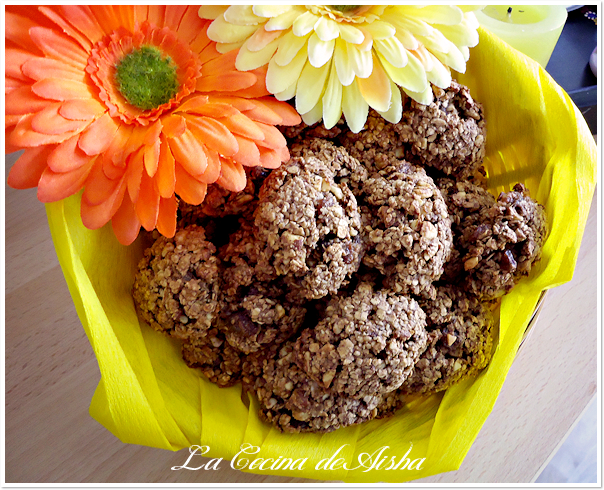 Galletas de plátano, almendras y avena