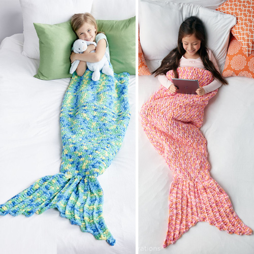 My Mermaid Crochet Snuggle Sack  - Free Pattern