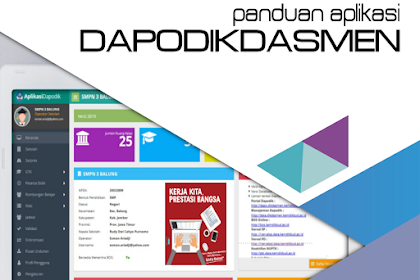 Download Buku Panduan Aplikasi Dapodikdasmen Versi 2019