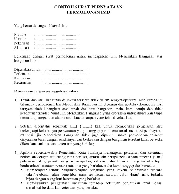 Contoh Surat Pernyataan Yayasan Tidak Dalam Sengketa 