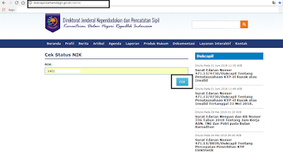  pada postingan kali ini admin ingin berbagi informasi mengenai Cara Cek Valid atau Tidakn Cara Cek Valid atau Tidaknya NIK Melalui Website Resmi DUKCAPIL