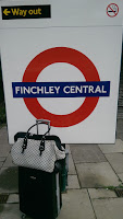 Luggage at Finchley Central Tube Station