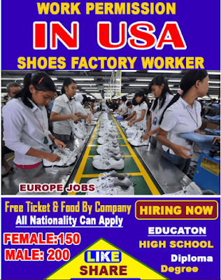 Shoes Factory Worker in USA 