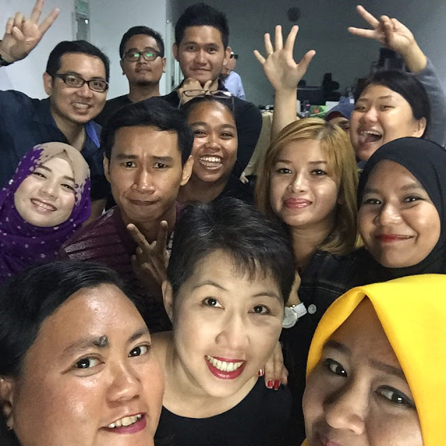 A wefie during our briefing session last week. All hyped up for this upcoming event