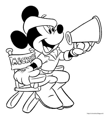 Mickey Mouse Oscar coloring