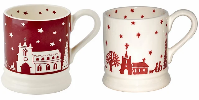 Emma Bridgewater red and white Christmas mugs