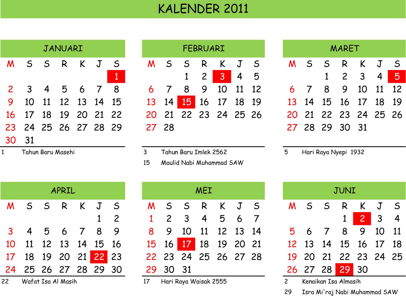 DOWNLOAD KALENDER  LUKMANCOM