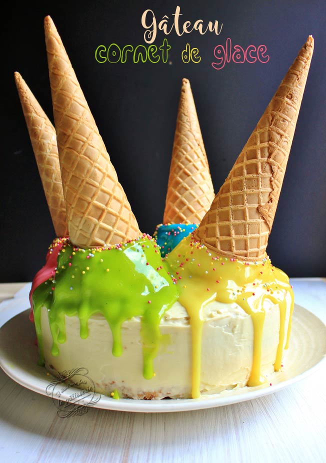 Gateau D Anniversaire Cornet De Glace Il Etait Une Fois La Patisserie Gateau D Anniversaire Cornet De Glace Il Etait Une Fois La Patisserie
