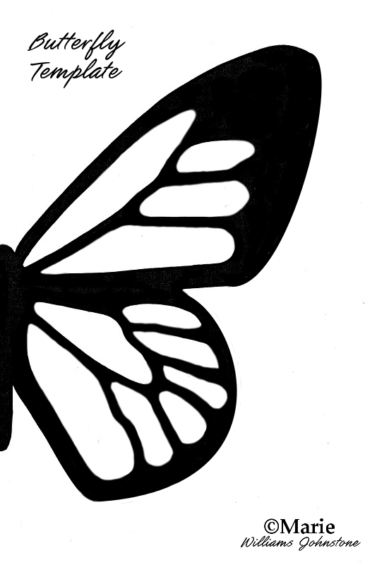 Download Free Printable Butterfly Silhouette Template