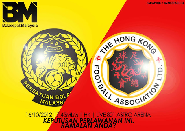 Keputusan Malaysia vs Hong Kong 16 Oktober 2012