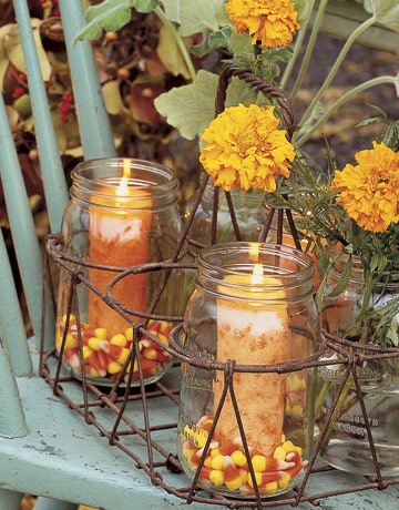 Candy Corn Centerpieces