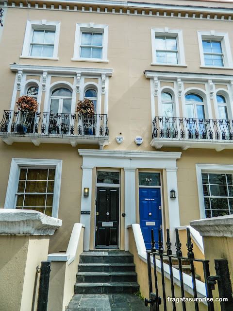 Bairro de Notting Hill em Londres