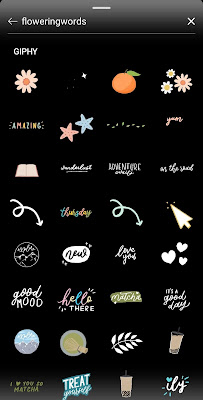 GIF/Stickers for Instagram Stories - floweringwords