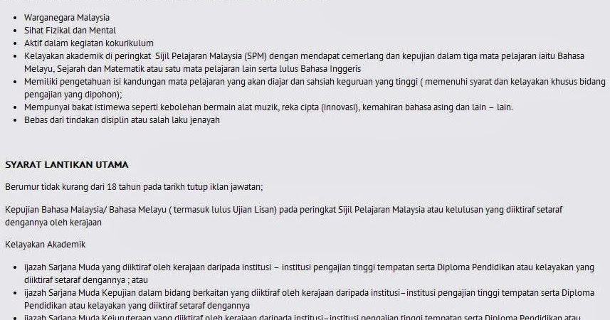 Pengajar.info: Info Persediaan & Persiapan Calon Menduduki 